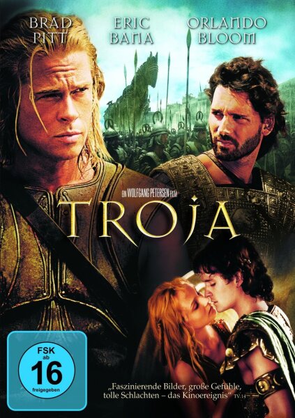 DVD TROJA Wolfgang Petersen Brad Pitt Eric Bana Orlando Bloom - Top Zustand
