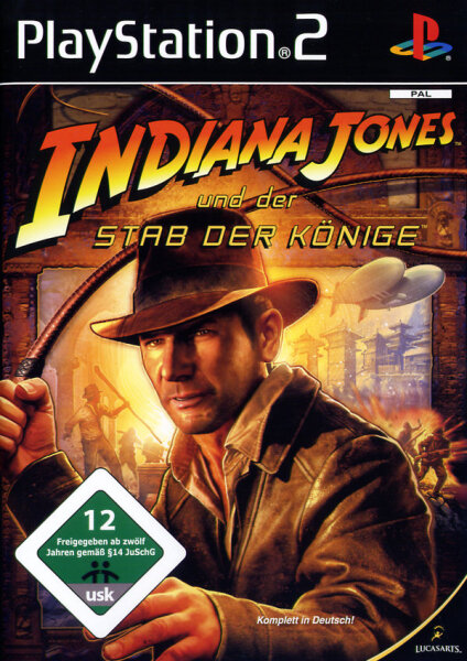 Indiana Jones und der Stab der Könige / Playstation 2 / Handbuch *Guter Zustand