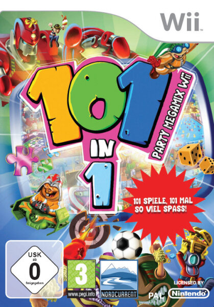 101 in 1 - Party Megamix / Nintendo Wii / Wii U + Handbuch - Guter Zustand