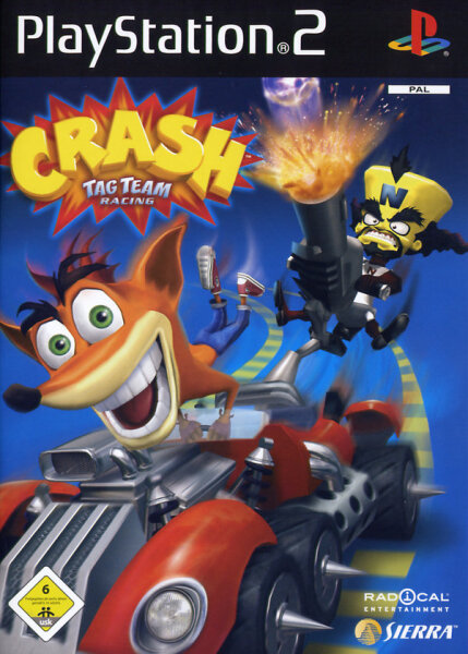 Crash Tag Team Racing / Playstation 2 / PS 2 + Handbuch *Top Zustand*