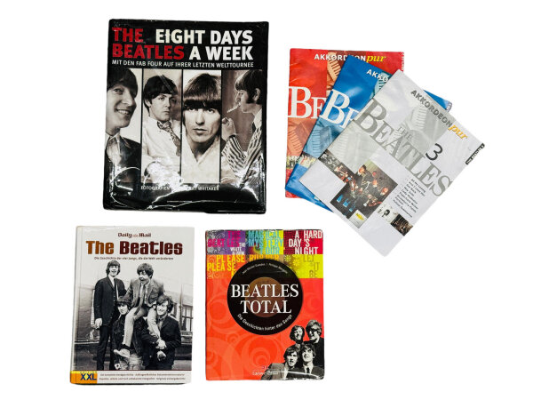 3x Beatles Bücher + 3 Noten Hefte