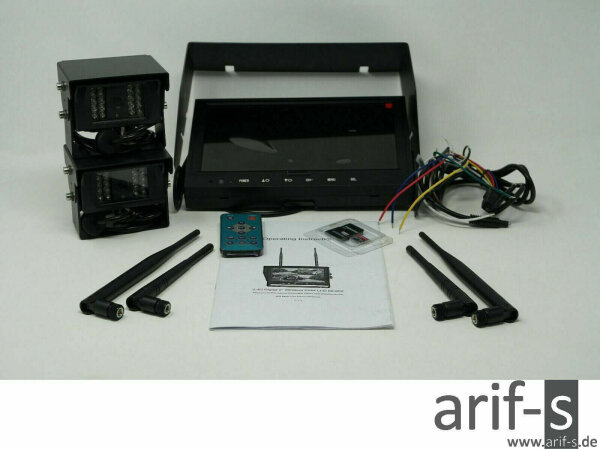 Digital Wireless 4 Channel Multi-Cam System. 2x 960P Cams, Heavy Duty, 200 Feet