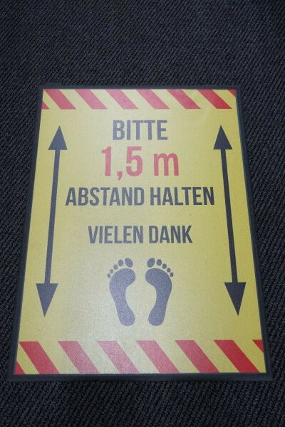 Fußmatte Bodenwerbung AUSTAUSCHBAR/ FloorWindo für Plakat/ DIN A1 Kratzfest /Neu