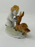 Hutschenreuther Kunstabteilung - Porzellanfigur Kind Putto REH / Selb