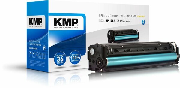 KMP - H-T145 - Toner / Alternative für HP128A / CE321A / Cyan/Blau