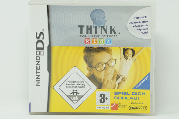 Nintendo DS "THINK Kids" - Spiel dich schlau! /Nintendo DS+Handbuch*Top Zustand*