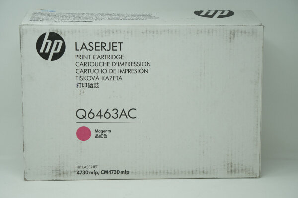 Original HP Q6463A magenta Toner LaserJet 4730 CM4730 mfp - geöffnet  unbenutzt