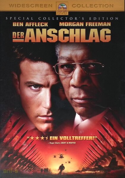 Der Anschlag – DVD mit Ben Affleck, Morgan Freeman - Top Zustand