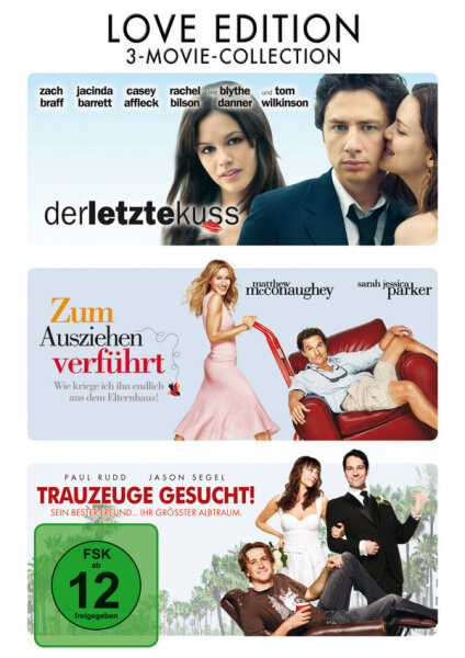 Love-Edition (3 DVD´s) - Der letzte Kuß, Zum Ausziehen verführt - Guter Zustand