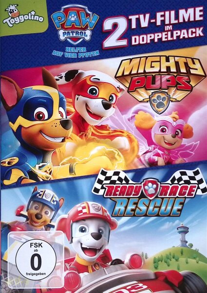 Paw Patrol - Mighty Pups Super Paws 2 DVDs - Top Zustand