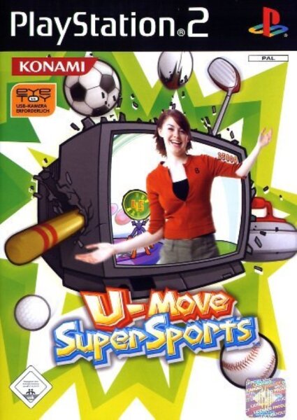 U-Move Super Sports-  EyeToy / Playstation 2 / PS2 + Handbuch - Top Zustand