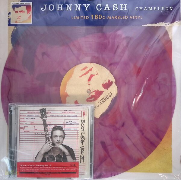 Johnny Cash – Chameleon - Limited Pink Marbled Vinyl, LP - M (Mint) Brandneu