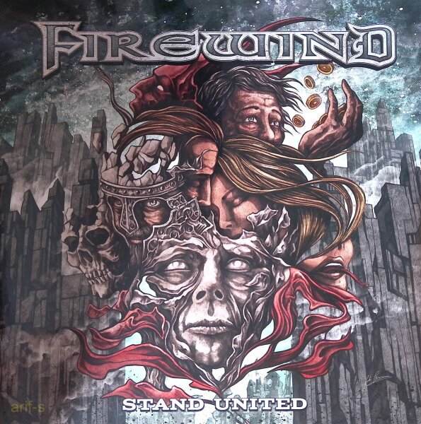 Firewind – Stand United- Silver/White/Black Marbled Vinyl, LP- M (Mint) Brandneu