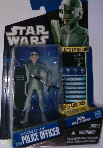Hasbro Star Wars The Clone Wars Battle Game Mandalorian Police Officer CW09 /Neu