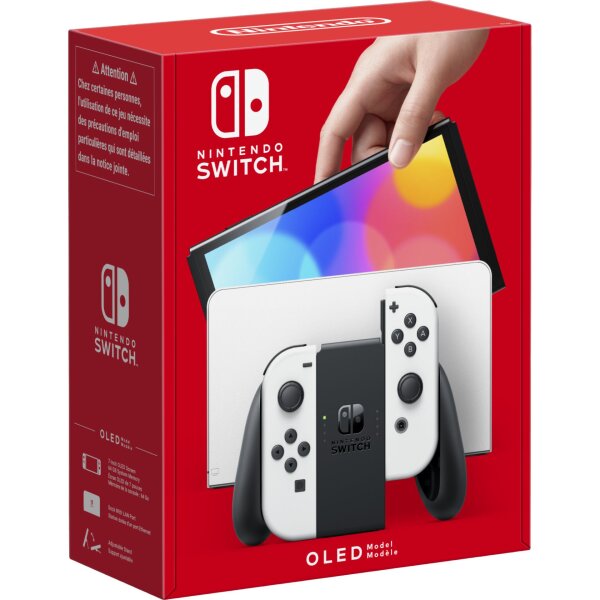 Nintendo Switch OLED / Black & White / 64GB / OVP / Top Zustand