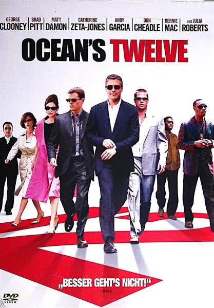 Oceans Twelve / Soderbergh George Clooney Brad Pitt Damon Julia Roberts- DVD NEU