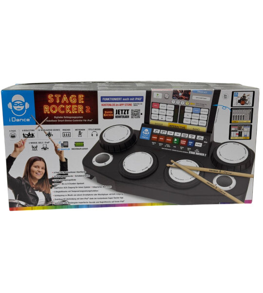 iDance Stage Rocker 2 Elektronisches Schlagzeug / OVP / Brandneu
