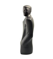 Abstrakte Schwarze Skulptur aus Keramik /...