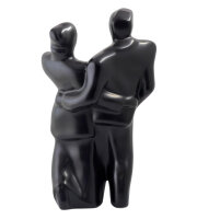 Abstrakte Schwarze Skulptur aus Keramik /...
