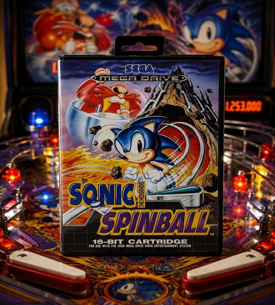 Sonic  The Hedgehog Spinball / Sega Mega Drive / inkl. Anleitung / Retro / OVP