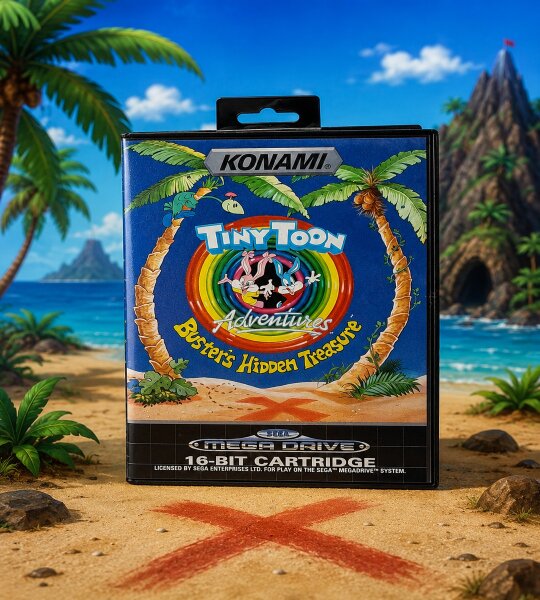 Tiny Toon "Busters Hidden Treasure" /Sega  Mega Drive /ohne Anleitung /Retro/OVP