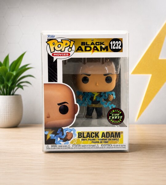 Funko Pop! DC - Black Adam Vinyl Figur / Glow Chase / #1232 / Brandneu