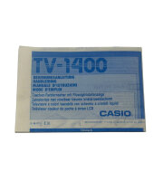 Casio "TV 1400" LCD Pocket TV (nur Anleitung)...