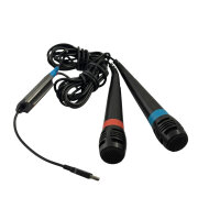 1x Paar Singstar Mikrofone + Adapter für Playstation...
