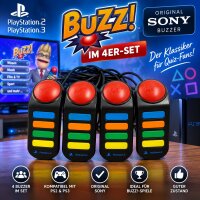 Original Sony Buzzer im 4er-Set / Playstation 2 & 3 /...