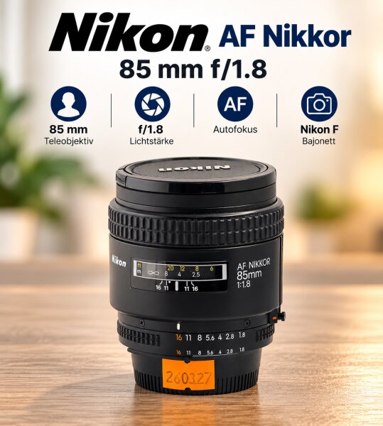 Nikon AF Nikkor 70-210 mm Telezoomobjektiv / f/4-5.6 D / Autofokus /Top Zustand