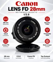 Canon Lens FD 28mm Weitwinkelobjektiv / f/2.8 / Top Zustand