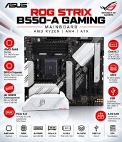 ASUS ROG Strix B550-A Gaming Mainboard AMD Ryzen AM4 ATX...