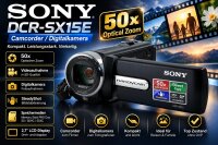 Sony "DCR-SX15E Camcorder / 50x Zoom / Digitalkamera...