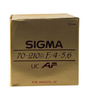 Sigma UC ZOOM 70-210mm / f/4-5.6 Telezoom für Minolta AF / OVP / Guter Zustand
