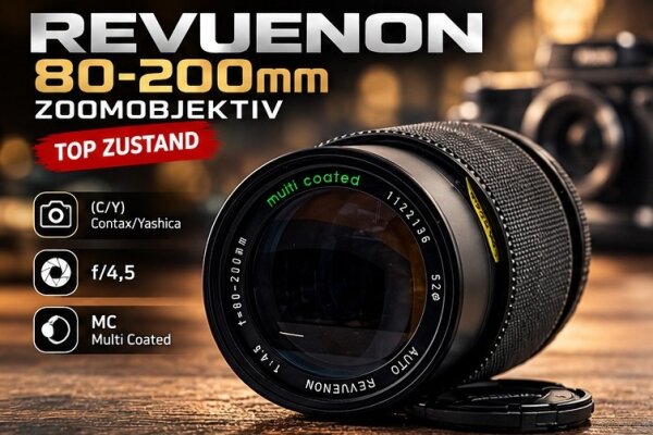 Revuenon 80-200mm Zoomobjektiv für (C/Y) Auto /  f/4,5 / MC / Top Zustand