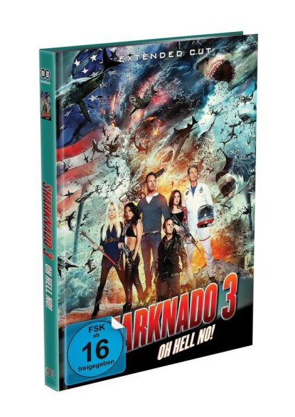 SHARKNADO 3 - Oh Hell No! 2-Disc Mediabook - Cover A - Nagelneu / Versiegelt