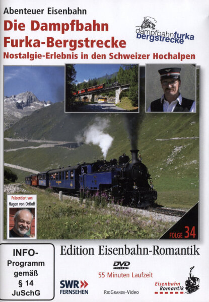 Die Dampfbahn Furka-Bergstrecke - Nostalgie-Hochalpen/DVD Nagelneu / Versiegelt
